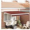 Image de Store rétractable manuel orange et marron 350x250 cm 3330237