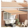 Image de Store Rétractable Automatique Jaune et Orange 350x250 cm 3330255