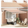 Image de Auvent Rétractable Manuel avec Rayure Multicolore LED 350x250 cm 3330290
