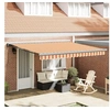 Image de Store rétractable automatique jaune et orange 400x300 cm 3330540