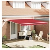 Image de Store rétractable manuel avec LED Rouge 400x300 cm 3330688