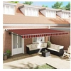 Image de Auvent Orange et marron 500 x 300 x 165 cm Polyester et métal, Auvent moderne pour jardin et terrasse 3331229