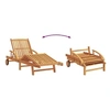 Image de Lot de 2 transat GENERIQUE en bois massif H. 84 cm L. 200 cm non pliable