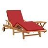 Image de Lot de 1 transat GENERIQUE L. 40 cm en bois massif H. 40 cm non pliable