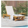 Image de Chaise longue avec table bois massif d acacia