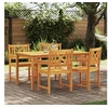 Image de Chaises de jardin 4 pcs 56x55.5x90 cm Bois Massif d'Acacia 3324846