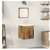 Image de Ensemble de meubles de salle de bain 3 pièces Bois ancien Bois aggloméré