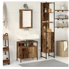Image de Meuble lavabo salle de bain avec évier intégré en bois ancien en bois reconstitué