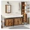 Image de Ensemble de meubles de salle de bain 4 pièces en bois ancien