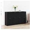Image de Buffets 2 pcs Chêne Noir 60x30x70 cm Bois d ingénierie