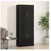 Image de Armoires 2 pcs Chêne Noir 69,5x34x180 cm Bois d ingénierie