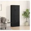 Image de Armoires 2 pcs Chêne noir 69,5x34x180 cm Bois d ingénierie