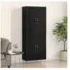 Image de Highboard Chêne Noir 69,5x34x180 cm Bois d Ingénierie