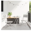 Image de Chaises de jardin pliantes 2 pcs Beiges 42x52x82 cm Acier enduit de poudre 42002941