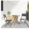 Image de Chaises de jardin pliantes 2 pcs Anthracite 42x52x82 cm Acier enduit de poudre 42002942