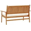 Image de Banc de jardin avec coussins en bois d'acacia massif 4106578