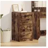 Image de Buffet en chêne fumé 40x41x75 cm en bois d ingénierie