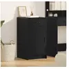 Image de Buffet Noir Chêne 40x41x75 cm Bois d ingénierie