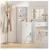 Image de Highboard Blanc 40x41x135 cm en bois d ingénierie