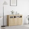 Image de Meuble de rangement Chêne Sonoma Bois d ingénierie 116 x 30 x 75 cm