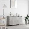 Image de Buffet gris béton Gris béton Mélamine 120 x 41 x 75 cm