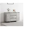 Image de Buffet Gris Béton 120x41x75 cm en Bois d ingénierie