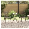 Image de Chaises de jardin 2 pcs en alu bronze