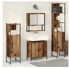 Image de Ensemble de mobilier de salle de bain de 4 pièces Bois usé