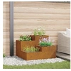 Image de Jardinière 80x80x60 cm en acier résistant aux intempéries