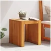 Image de Table d appoint de jardin 43x36x40 cm en teck massif