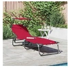 Image de Lot de 1 chaise longue GENERIQUE H. 81 cm en acier L. 56 cm pliable
