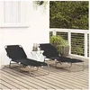 Image de Lot de 2 chaise longue GENERIQUE L. 56 cm en plastique H. 87 cm pliable