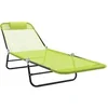 Image de Lot de 1 chaise longue GENERIQUE en metal L. 182 cm H. 85.5 cm pliable