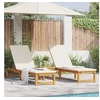 Image de Chaises longues 2 pcs Bois massif d acacia