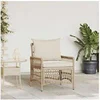 Image de Chaise de jardin - Lot de 1 - Rotin - Extérieur - H. 77 cm