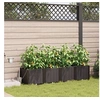 Image de Jardinières avec système d irrigation 4 pcs Marron