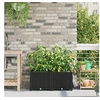Image de Jardinières avec Système d Irrigation 2 pcs Noir