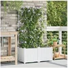 Image de Jardinières avec système d irrigation d eau 2 pcs Blanc