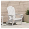 Image de Chaise Adirondack Blanche HDPE Durable Siège Extérieur Pour Détente Adulte Confortable Jardin Lounge Plastique Patio 42006621