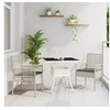 Image de Ensemble de salle à manger de jardin 3 pièces Gris clair en poly rattan 3334933
