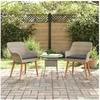Image de Lot de 2 chaise GENERIQUE exterieur non empilable non pliable en rotin H. 82 cm
