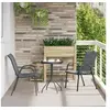 Image de Ensemble Bistro de Jardin 3 Pièces Anthracite Textilène et Acier 42003979