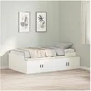 Image de Cadre de lit de rangement Blanc 80x200 cm 3335197