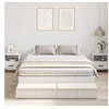 Image de Cadre de lit de rangement Blanc 140x200 cm 3335637