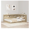 Image de Lit Etagère Chêne Sonoma 160x200 cm Bois d'ingénierie 3335740