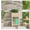 Image de Jardinière avec étagère 45x45x76 cm en bois massif de sapin