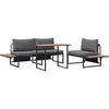 Image de Ensembles canapés, fauteuils et tables de jardin rotin 4 pieces 3 personnes