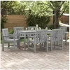 Image de Chaises de Salle à Manger de Jardin 6 pcs Gris clair 65.5x55.5x88 cm HDPE, Chaises de Salle à Manger de Jardin 2 pcs Gris clair