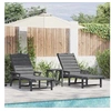 Image de Lot de 2 transat GENERIQUE L. 195.5 cm en polyethylene H. 98.5 cm non pliable