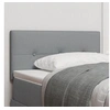 Image de Tête de lit Bouton Capitonné Gris clair 90 cm Tissu 42007124